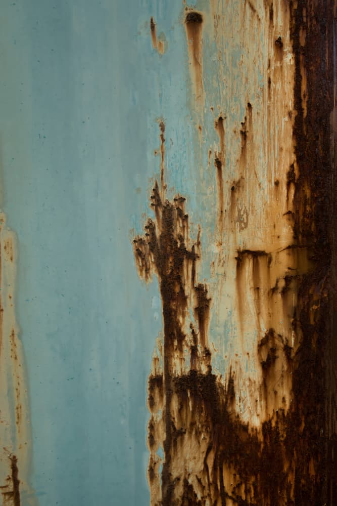 Weathered Blue Rust by Studio Meikle — canvas wall art