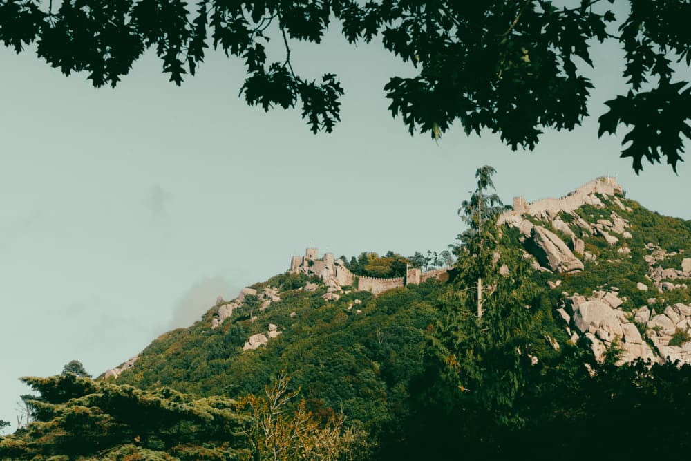 Ancient Mountain Castle Views by Aimee Giles — canvas wall art