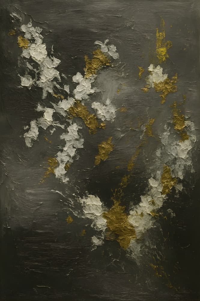 Elegant Gold Abstract by HUGO — canvas wall art