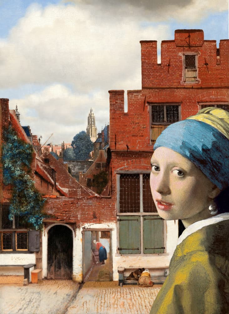 Dutch Street Girl by Marja van den Hurk — canvas wall art
