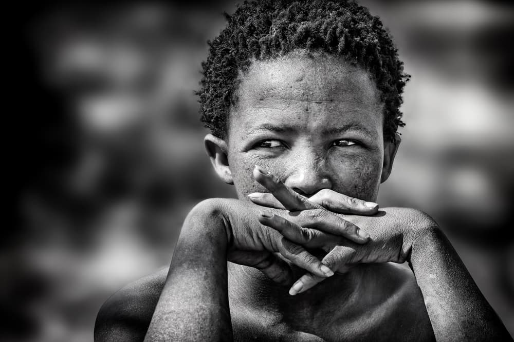 Pensive Youth Portrait by Piet Flour — canvas wall art