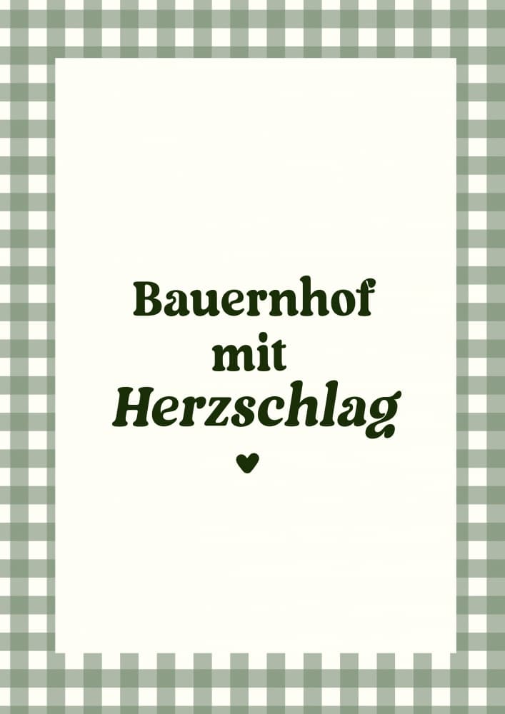 Bauernhof mit herzschlag by Treechild — canvas wall art
