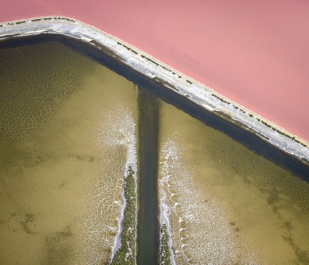 Vibrant Salt Ponds by Robert Bolton — canvas wall art