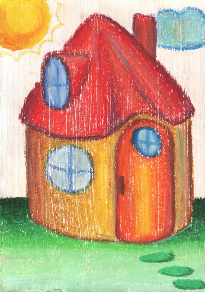 Happy Little House by Kulik — canvas wall art