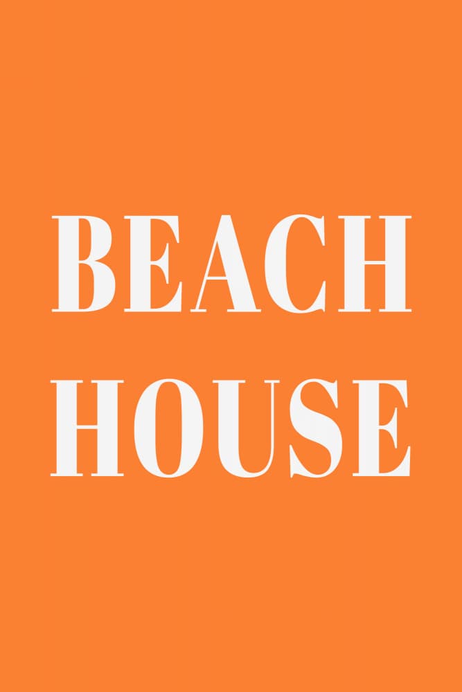 Orange Beach House by Karen Menzenbach — canvas wall art