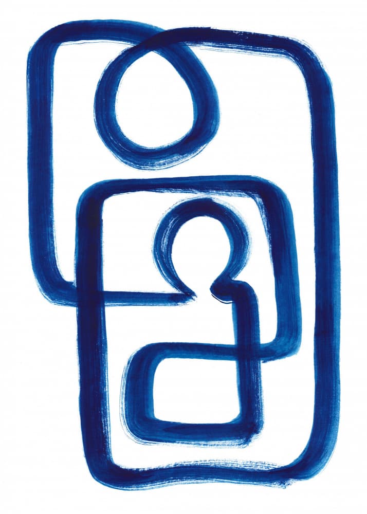 Blue Embrace by Isabelle Brent — canvas wall art