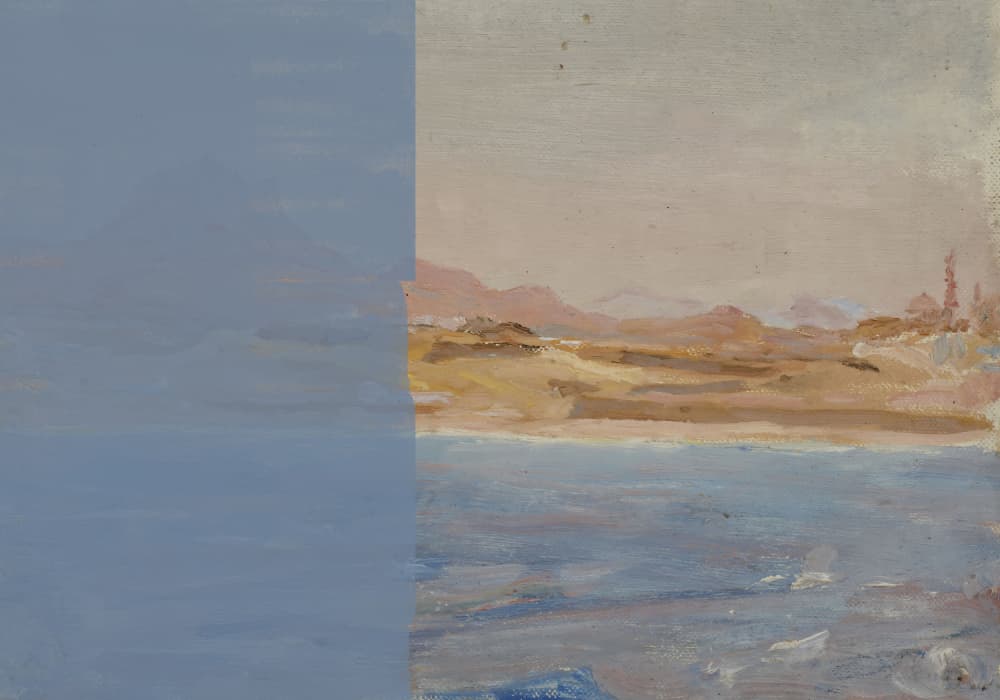 Warm Desert Seascape by The Art Concept — canvas wall art