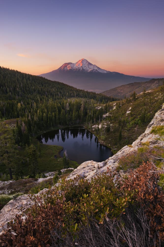 Heart Lake vertical by Stefan Hefele — canvas wall art