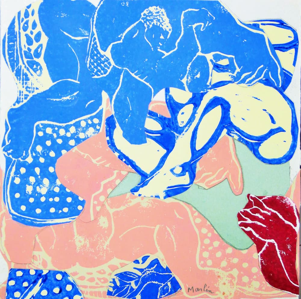 Colorful Human Forms by Pascal Marlin — canvas wall art