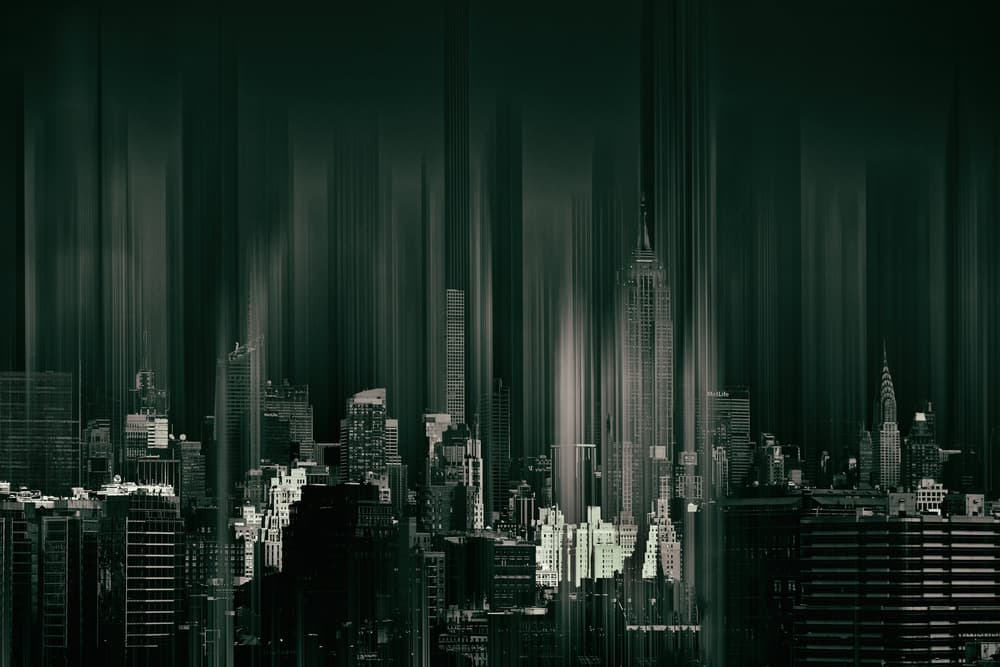 Dynamic City Motion Blur by Hans-Wolfgang Hawerkamp — canvas wall art