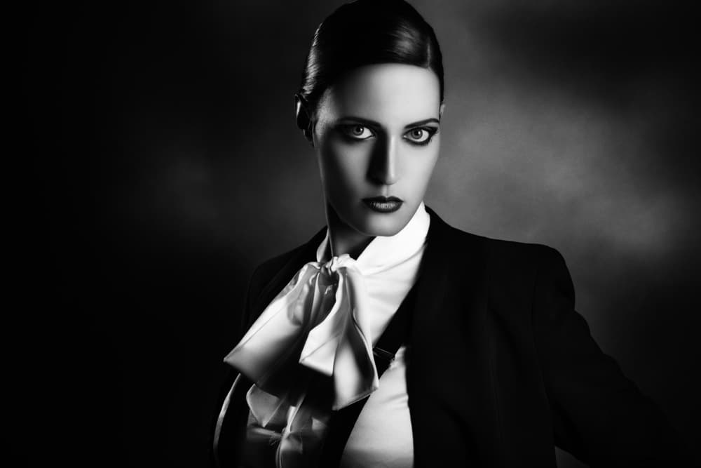 Dramatic Woman Portrait by Peppe Tambè — canvas wall art