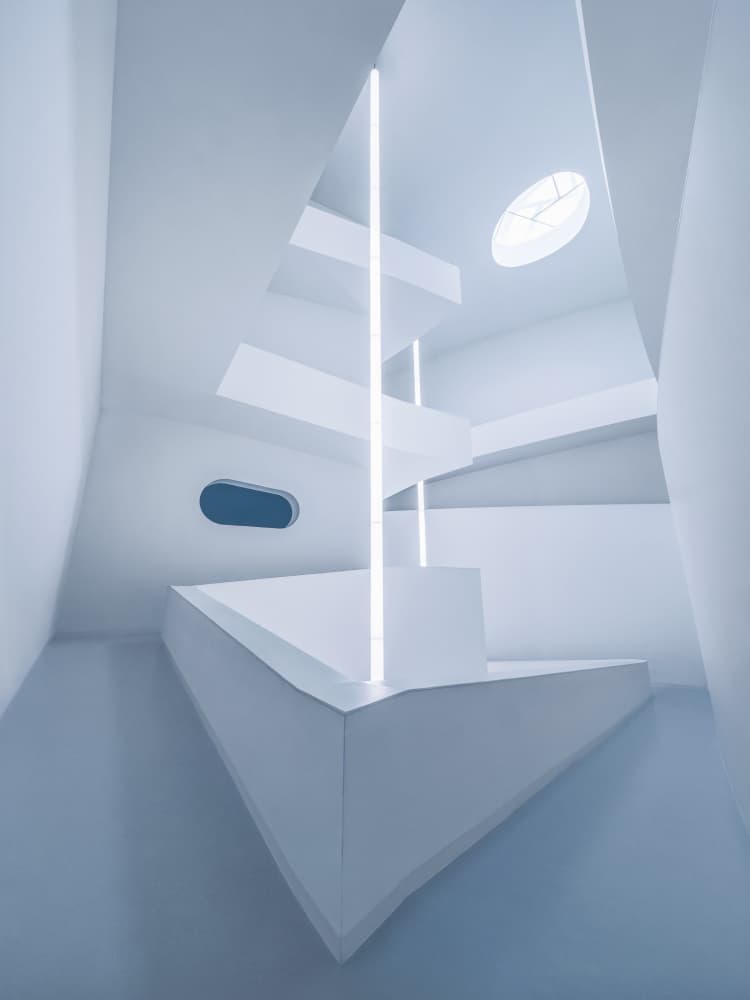 Minimalist Staircase Light by Nichole Chen — canvas wall art