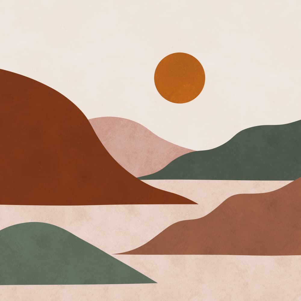 Desert Sun Serenity by Vitor Costa — canvas wall art