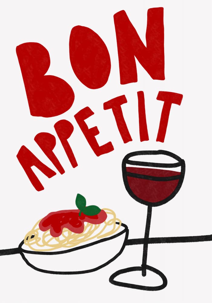 Bon Appetit by Athene Fritsch — canvas wall art