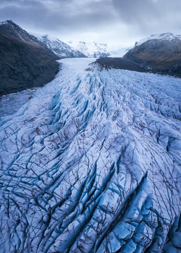 Frozen Glacier Valley by Jose Parejo — canvas wall art