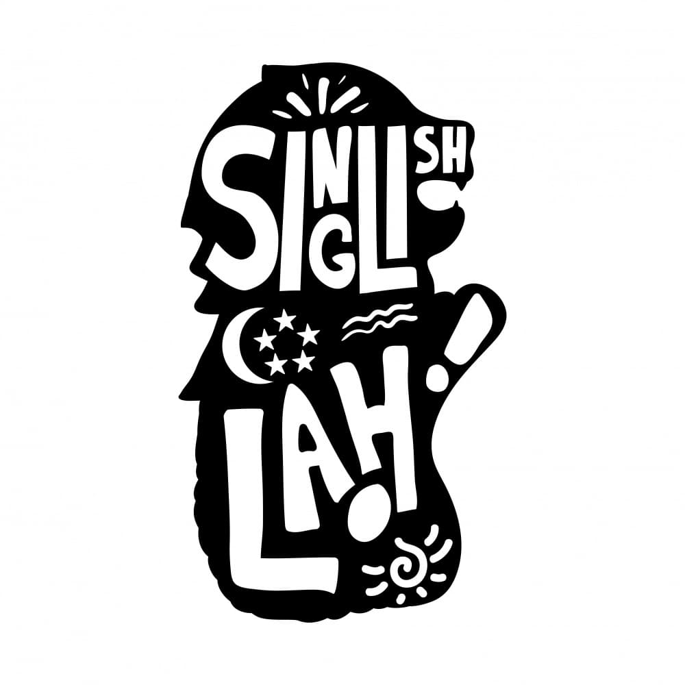 Singlish Lah Singapore by Marika Barsrsind β canvas wall art