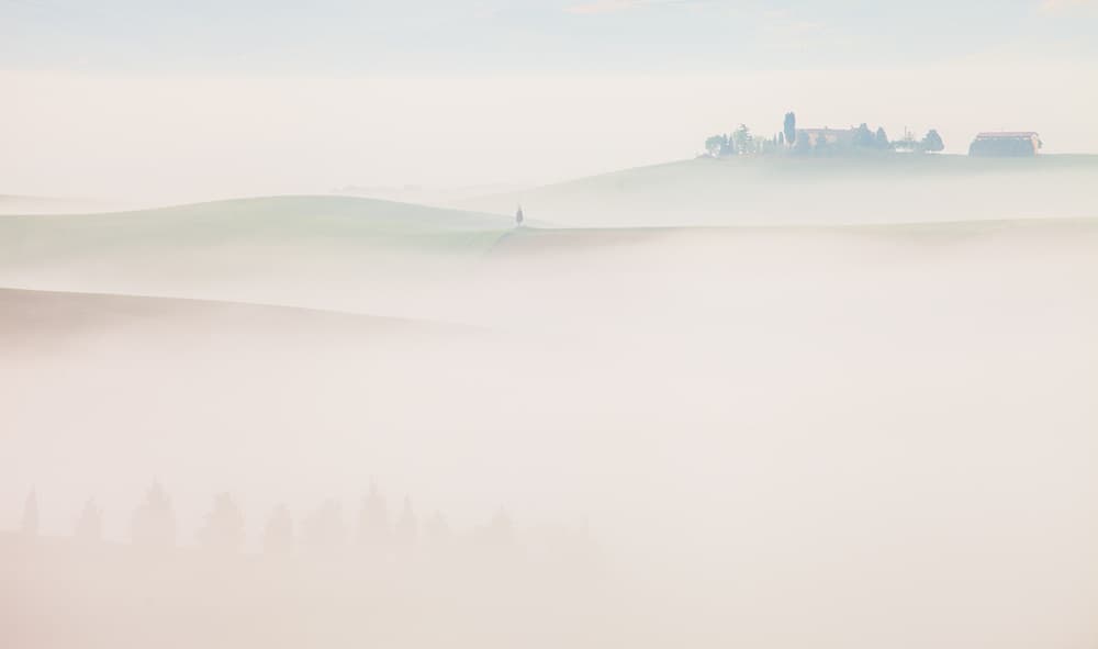 Misty Morning Hills by Peter Svoboda MQEP — canvas wall art