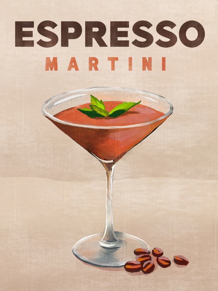 Espresso Martini Cocktail Bar Decor by The Whiskey Ginger — canvas wall art