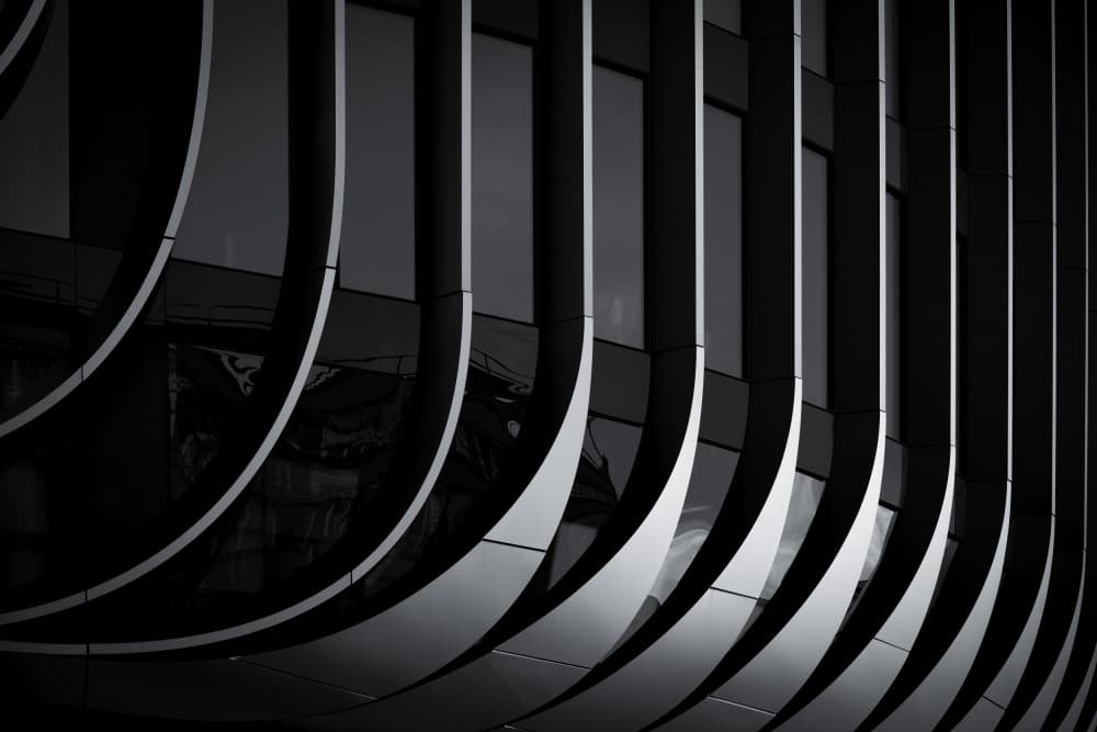 Sleek Building Curves by Stefan Buder — canvas wall art