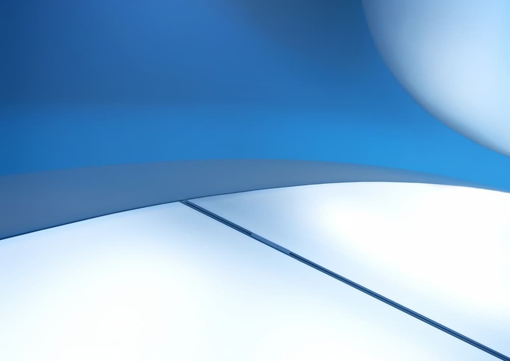 Blue Abstract Curves by Gerard Jonkman — canvas wall art