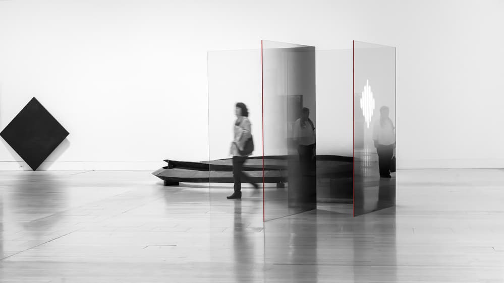 Modern Gallery Reflection by Luc Vangindertael (laGrange) — canvas wall art