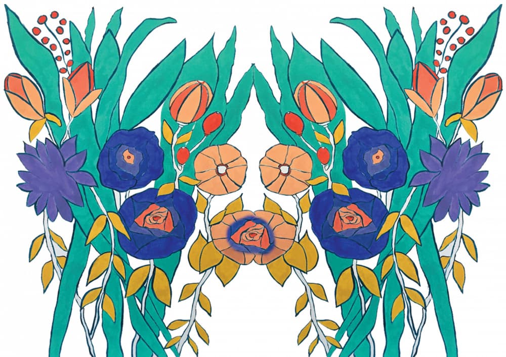 Vibrant Botanical Bloom by Breanna Megan Studio — canvas wall art