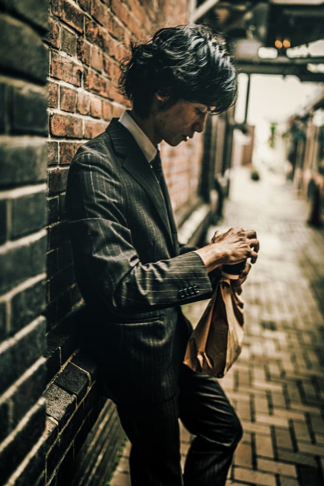 Solitary Man Urban Alley by Kurosaki Sangan — canvas wall art