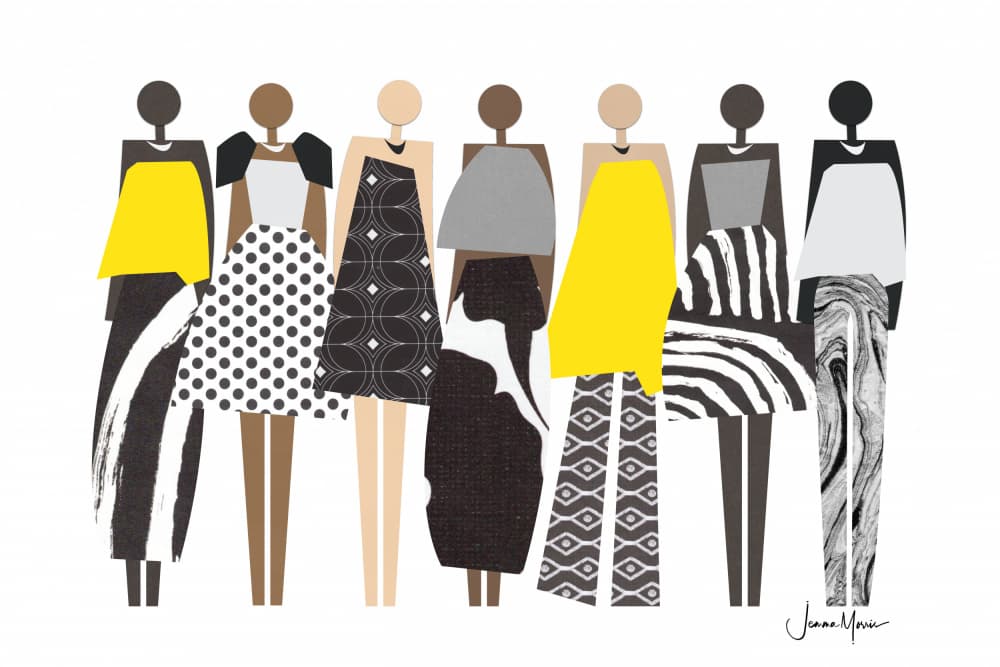Stylized Fashion Women by Jemma Morris — canvas wall art