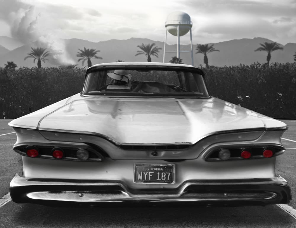 Classic California Desert Car by LARRY BUTTERWORTH — canvas wall art