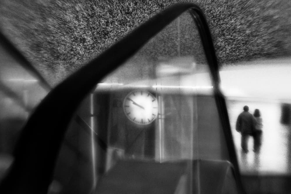 Blurred Urban Couple by Paulo Abrantes — canvas wall art