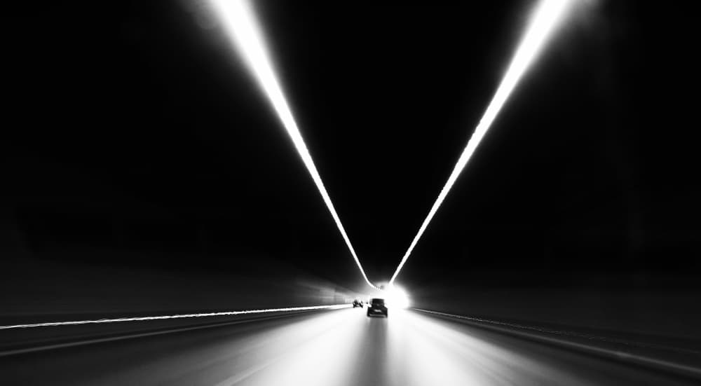 Speeding Through Darkness by Ali Ayer — canvas wall art