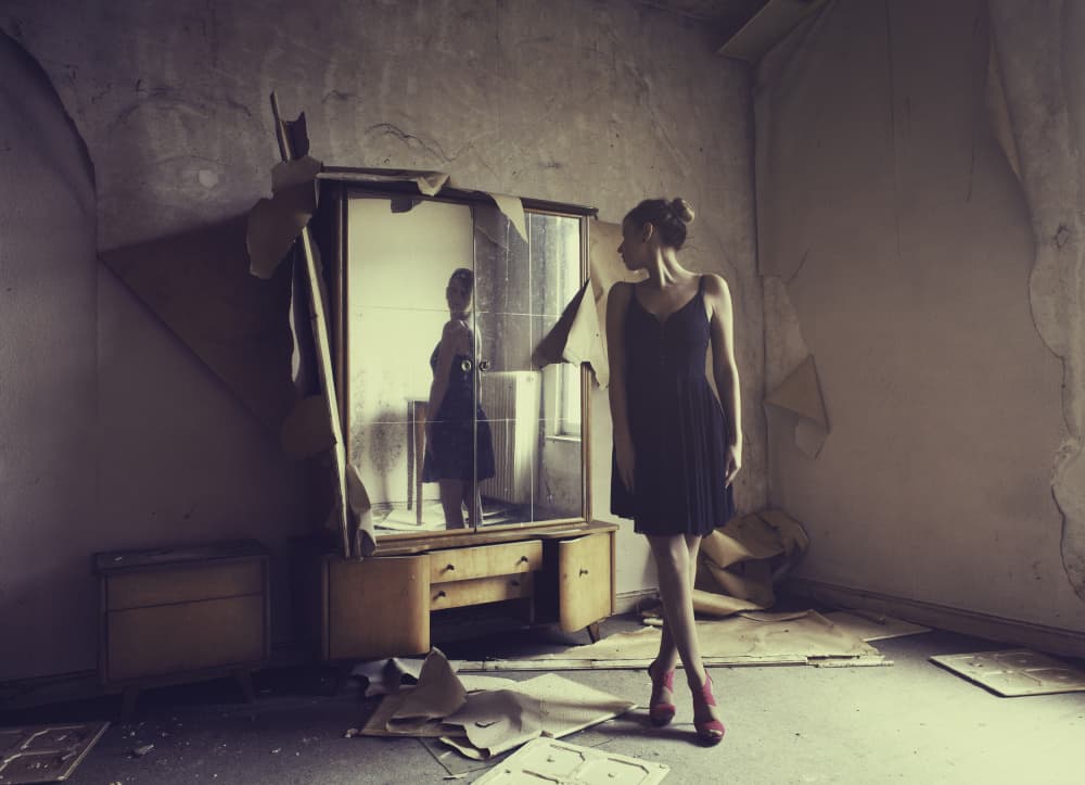 Abandoned Room Reflection by Georgios Bero — canvas wall art