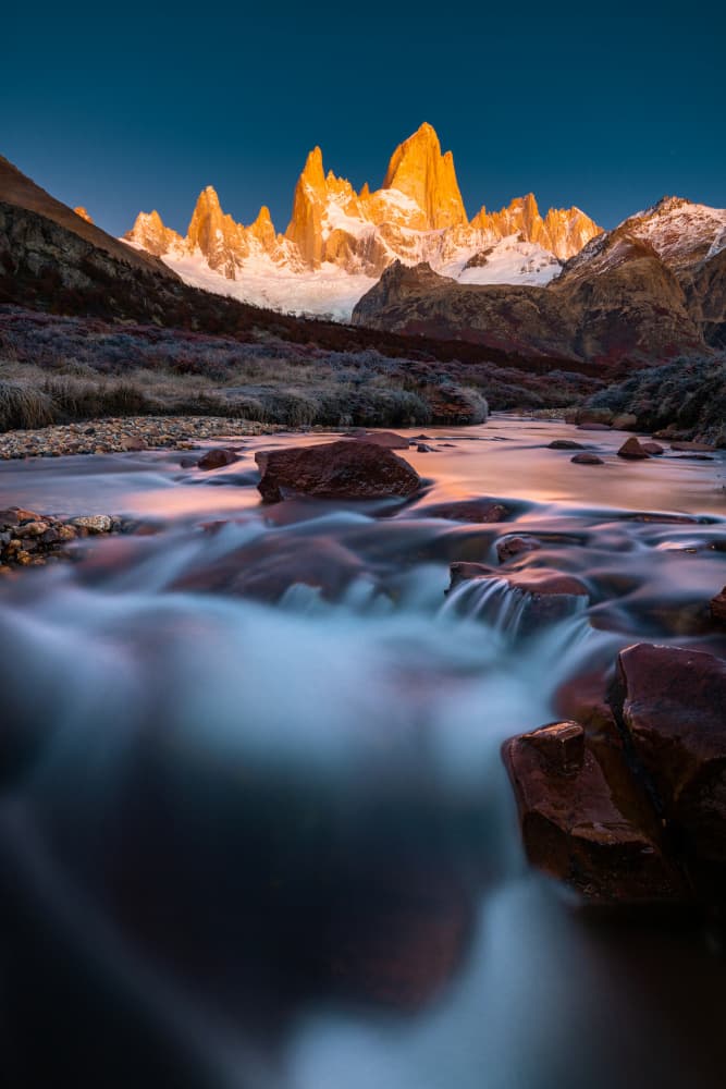 Golden Fitz Roy Sunrise by Li Ying — canvas wall art