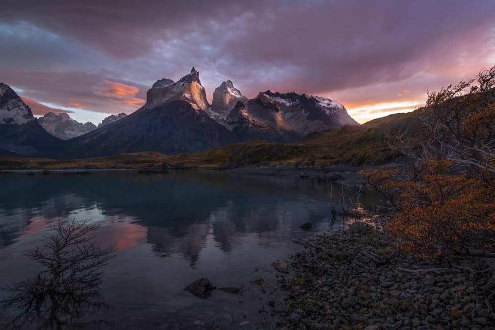 Patagonia Lake Sunset by James S. Chia — canvas wall art