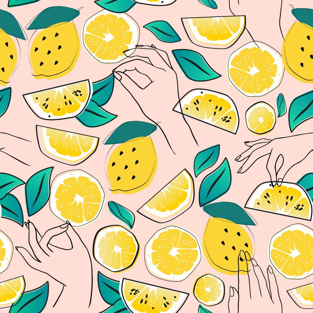 Zesty Lemon Hands by Uma Gokhale — canvas wall art