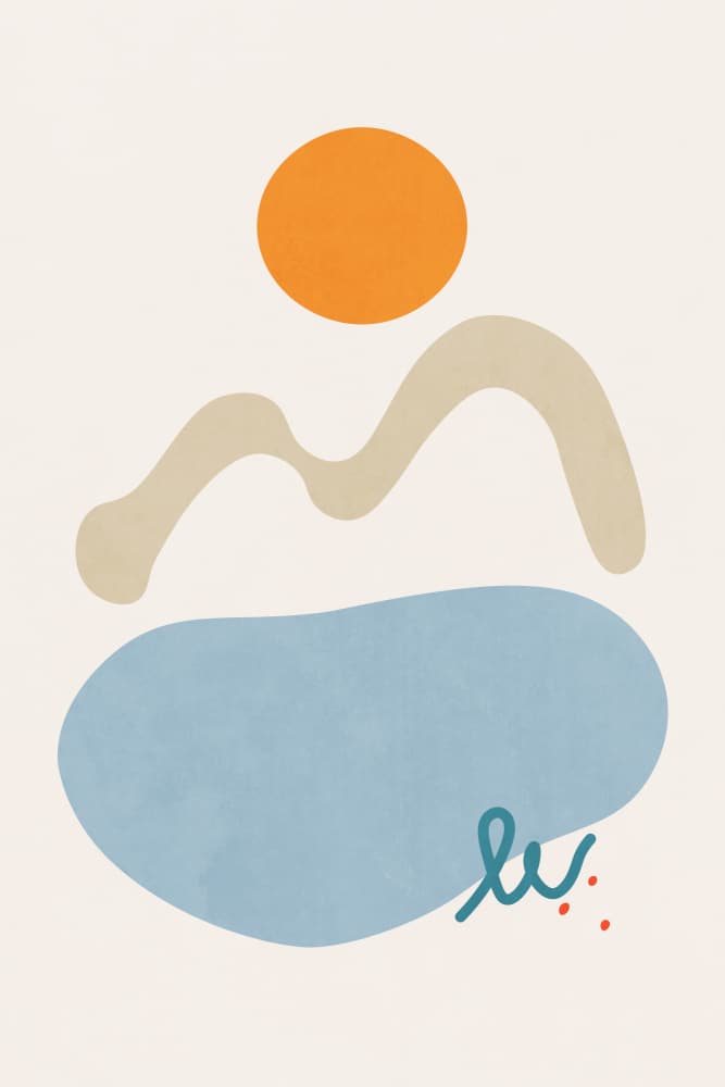 Serene Abstract Landscape by amini54 — canvas wall art