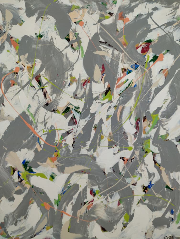 Vibrant Abstract Energy by Michael Cross — canvas wall art