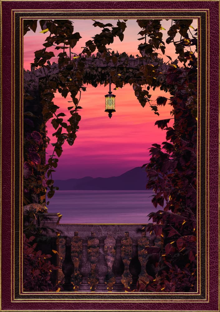 Romantic Sunset Arch by CosmoZach — canvas wall art