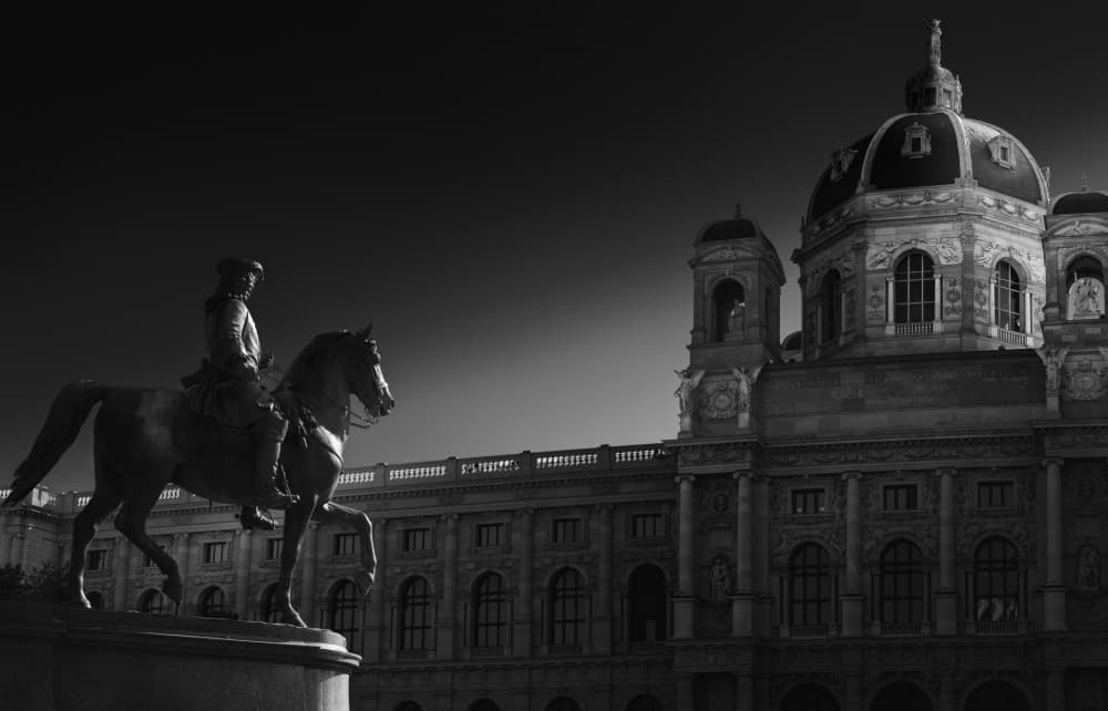 Equestrian Statue Vienna by Jobin Mathew — canvas wall art