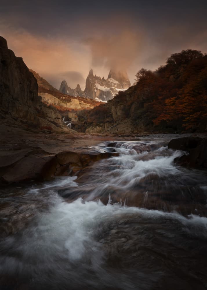 Dramatic Patagonia Landscape by Ming Chen — canvas wall art