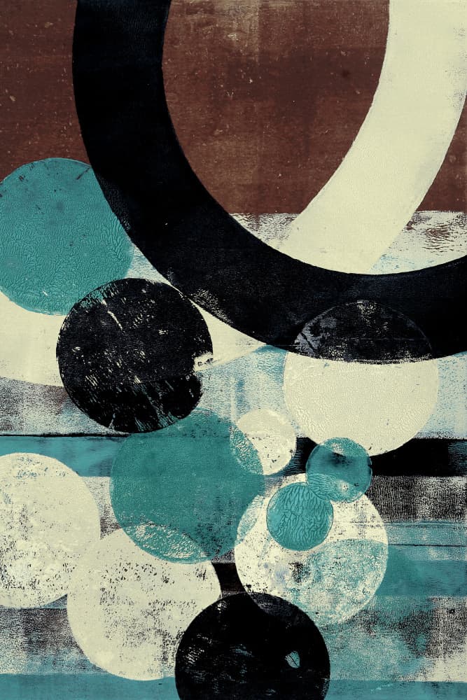 Modern Geometric Circles by Petr Strnad — canvas wall art