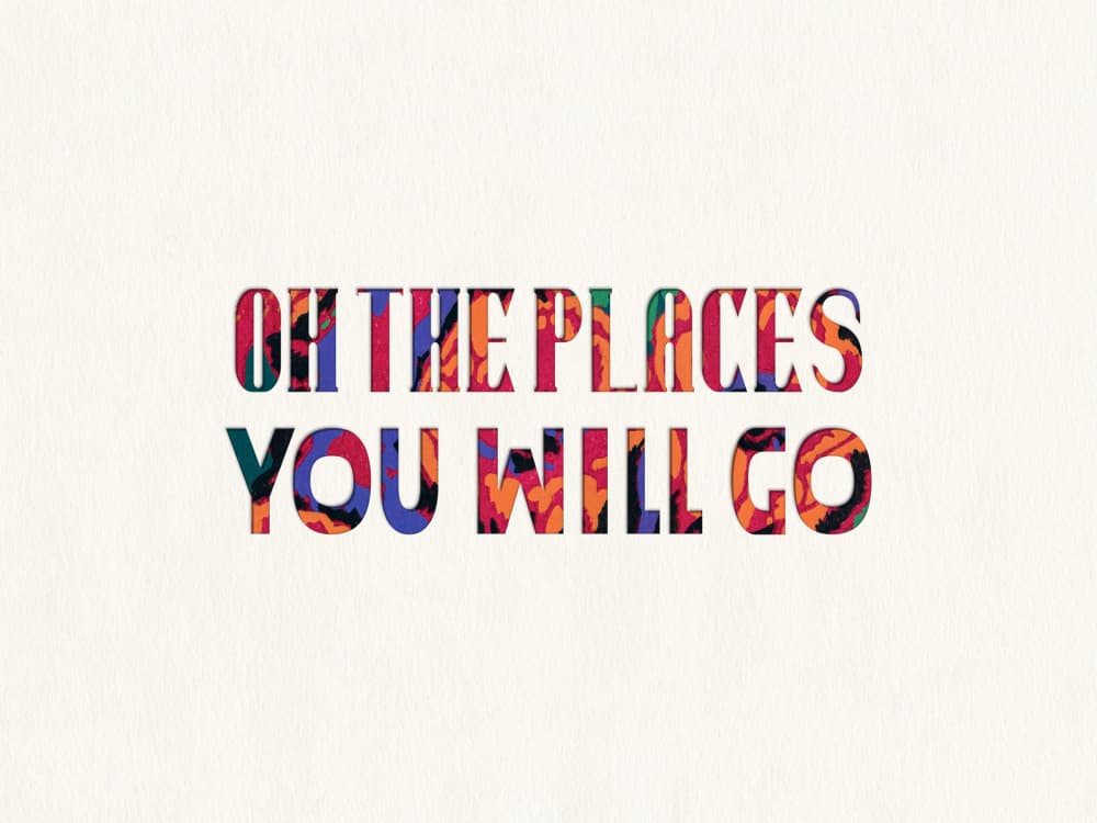 Colorful Places Quote by Wild Violets — canvas wall art