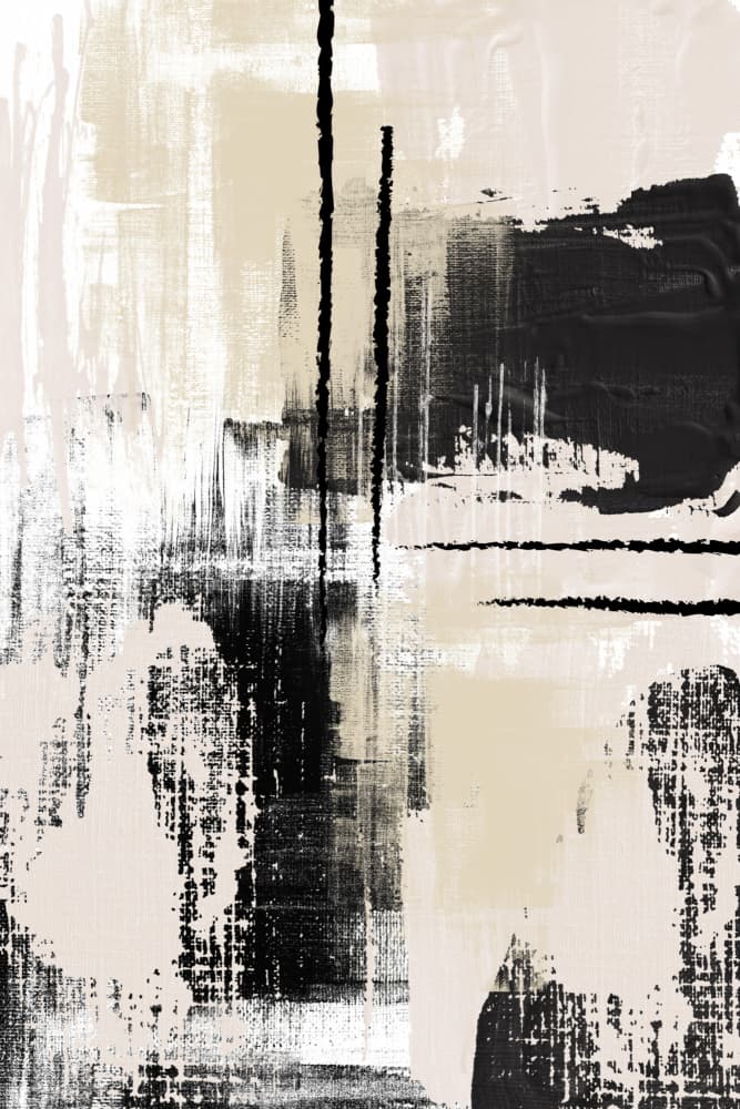 Modern Neutral Brushstrokes by Sally Ann Moss — canvas wall art