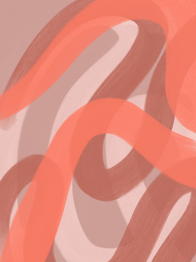Warm Abstract Curves by Studio Palette — canvas wall art