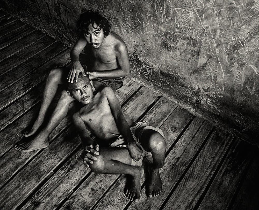 Youthful Gaze Rustic Setting by Sebastian Kisworo — canvas wall art