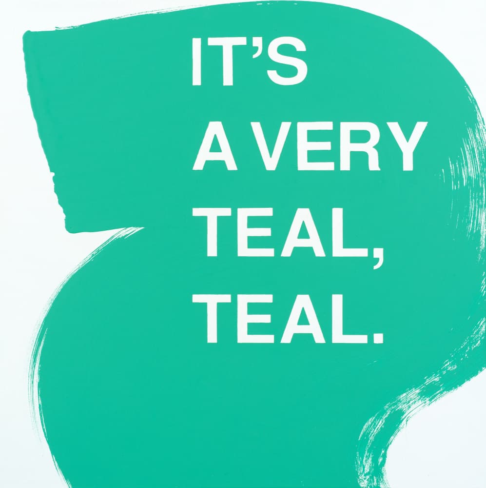 Vibrant Teal Quote by Rankin Willard — canvas wall art