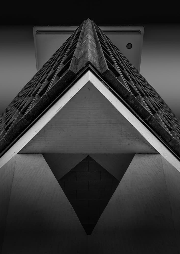 Geometric Building Perspective by Greetje van Son — canvas wall art