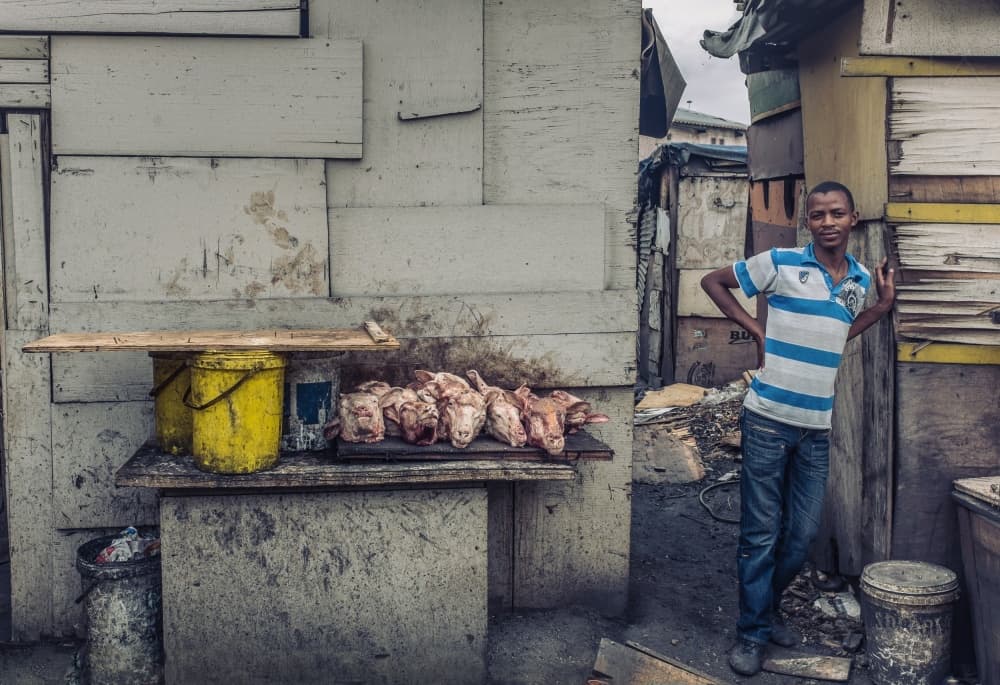 Street Meat Vendor by Carlos_Grury_Santos — canvas wall art