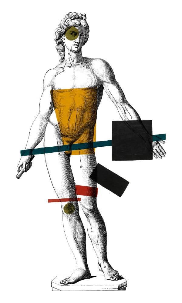 Abstract Classical Figure by Marja van den Hurk — canvas wall art