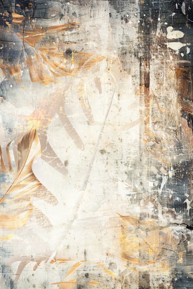 Faded Botanical Grunge by Rafal Kulik — canvas wall art